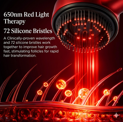 Vivora's 3 LED light Therapy SCALP MASSAGER COMB