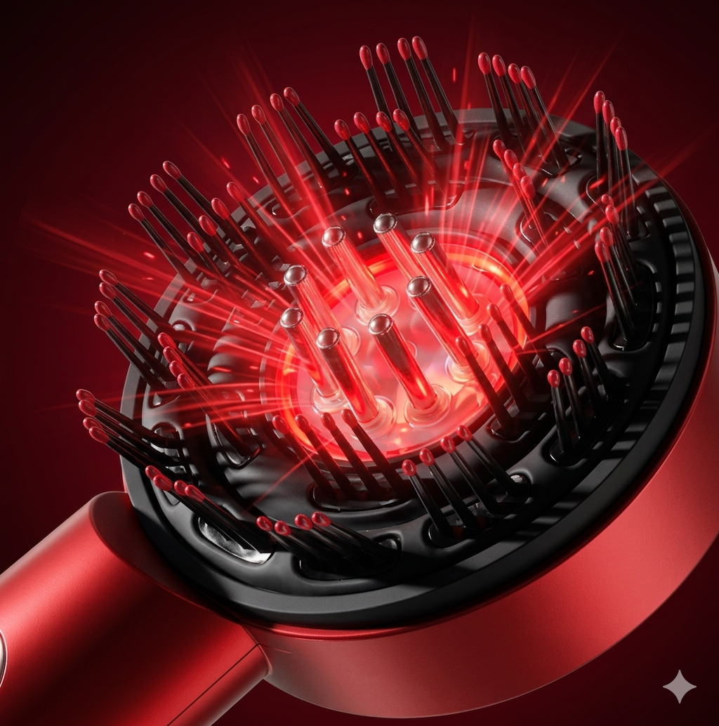 Vivora's 3 LED light Therapy SCALP MASSAGER COMB