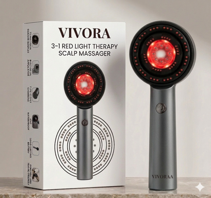 Vivora's 3 LED light Therapy SCALP MASSAGER COMB