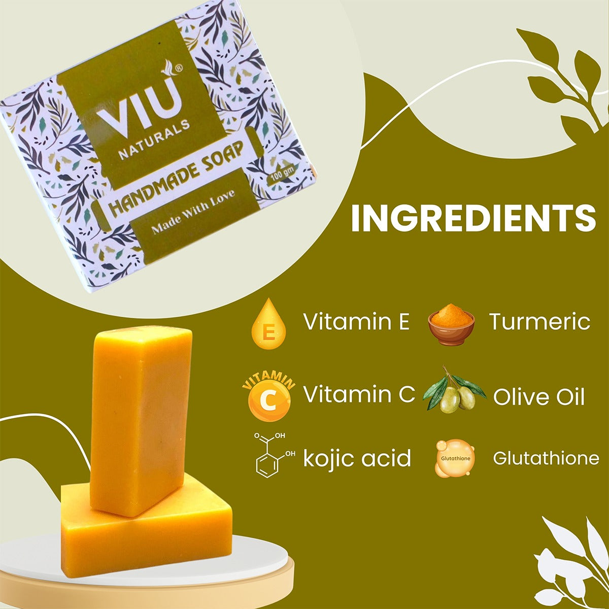 VIU DETAN SOAP WITH KOJIC ACID AND GLUTATHIONE